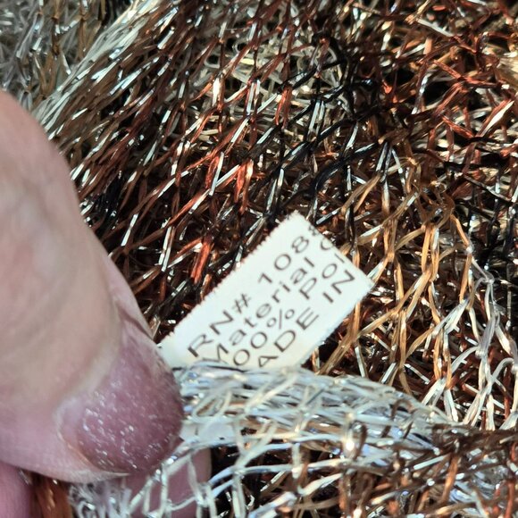 Elegant Metallic Knit Scarf Wrap With Fringe For Women 50x70 JJ4074 - Picture 10 of 11